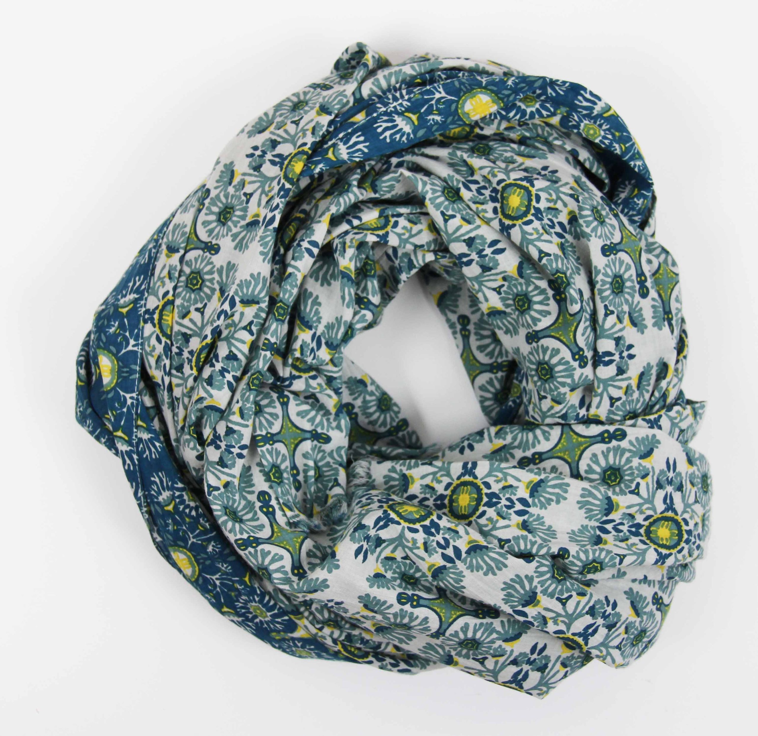 Les Belles Vagabondes - Bomullsscarf Foulard Tetouan Jaune Yellow