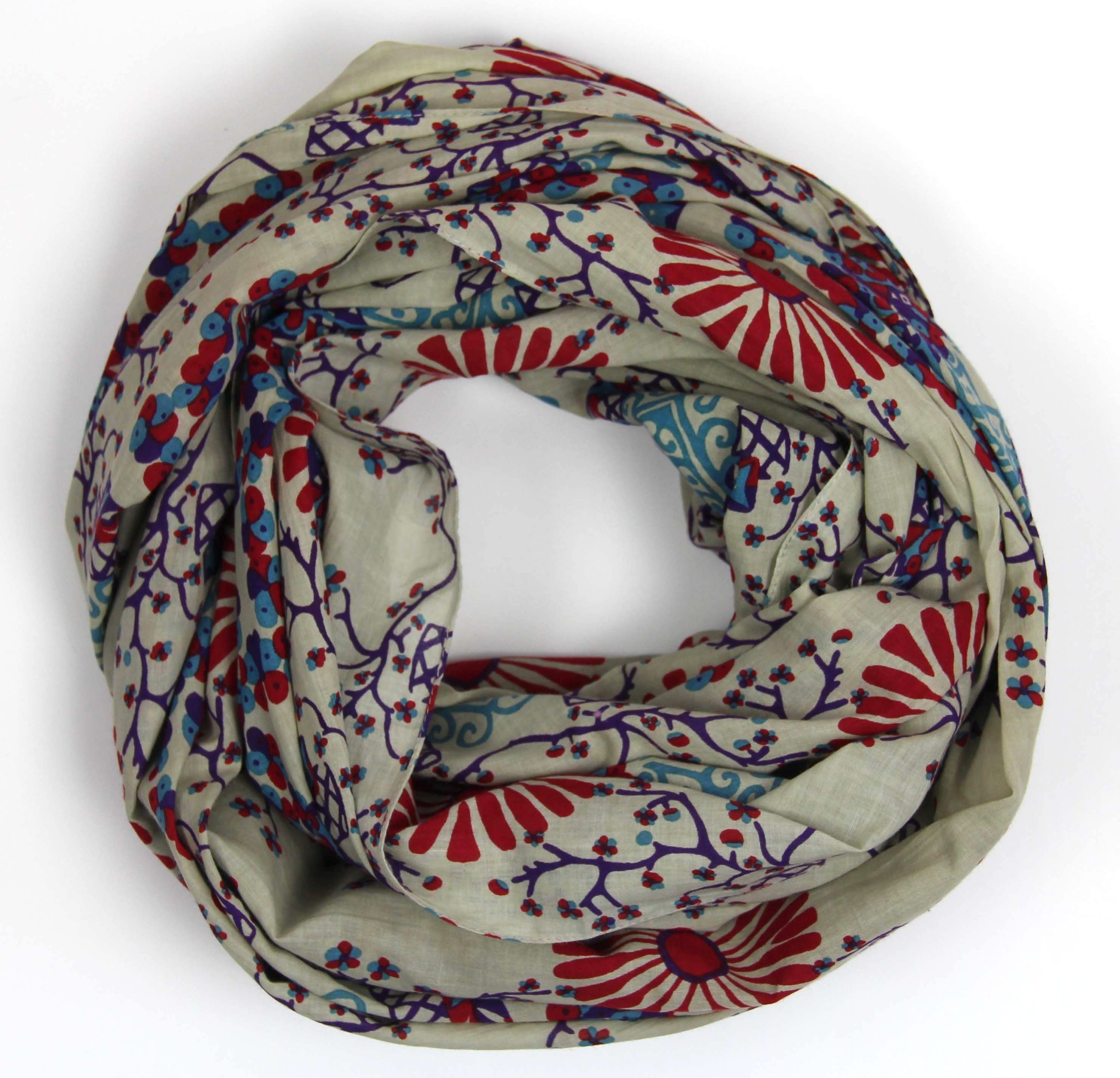 Les Belles Vagabondes - Bomullsscarf Foulard Ryoko Beige