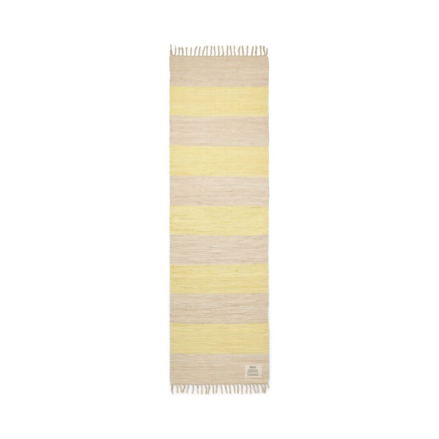 Bongusta - Trasmatta Chindi 60x200cm Neon Yellow & Cream