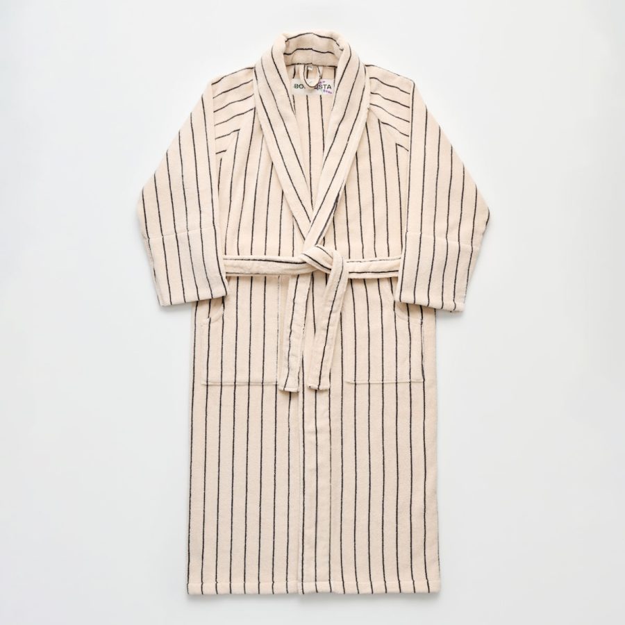 Bongusta - Morgonrock Naram Creme & Ink S/M
