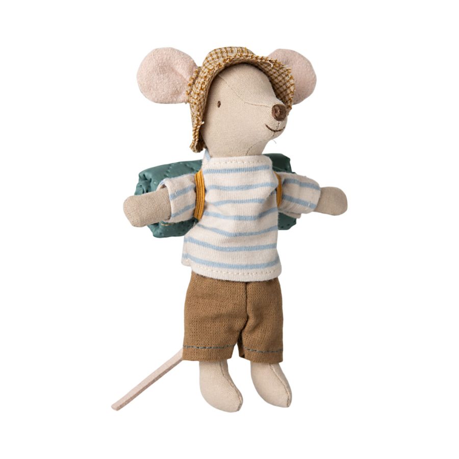 Maileg - Hiker mouse Big brother Stripes