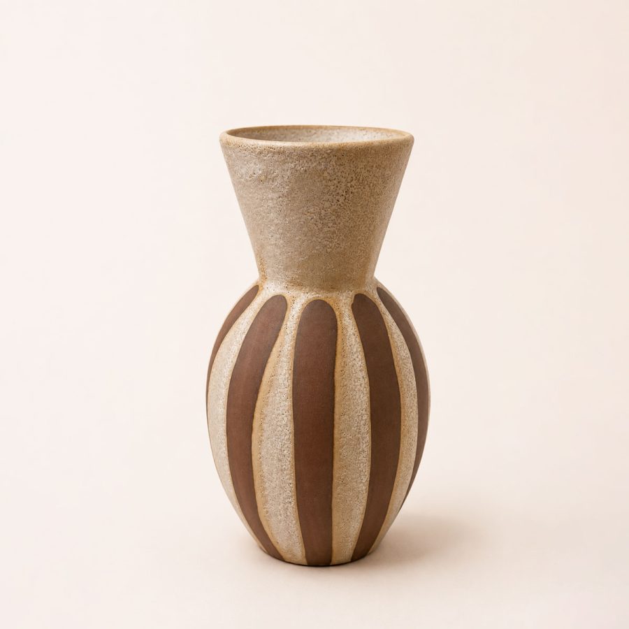 Maria Terracota - Vas Stripes