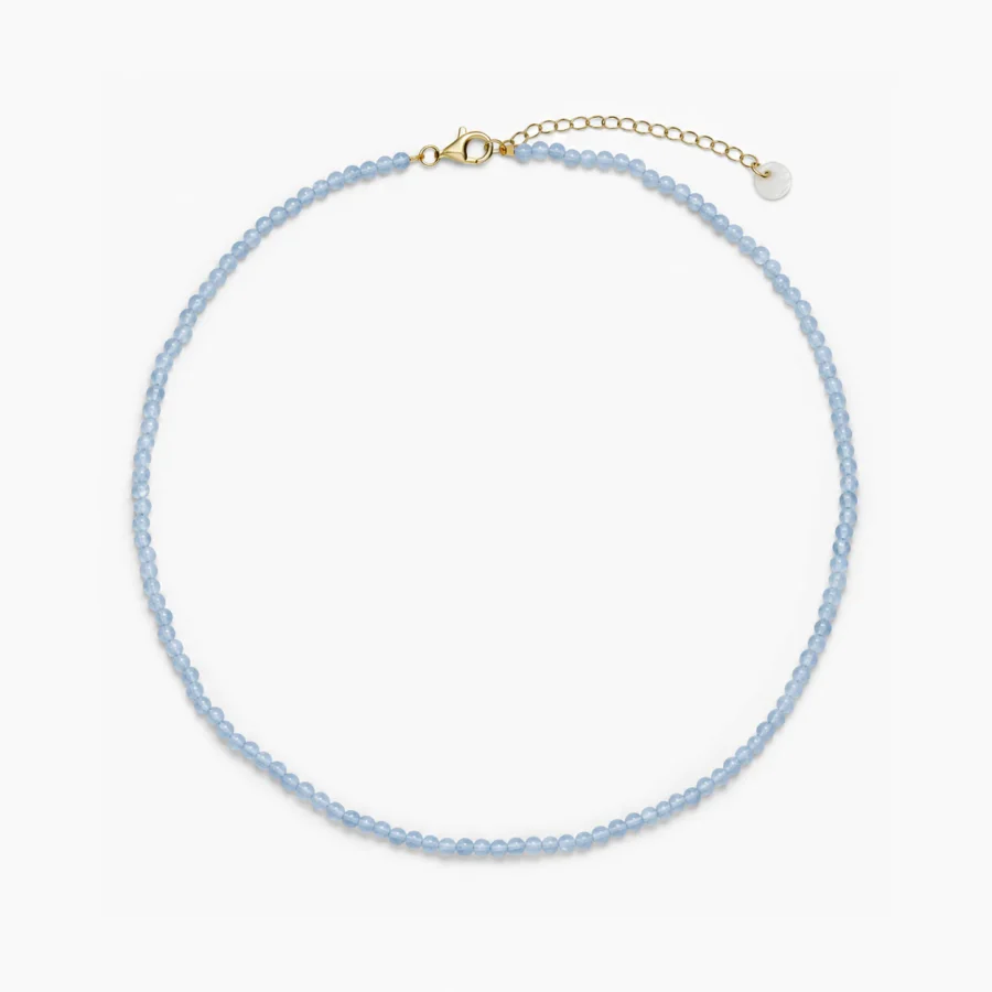 Soï - Halsband Luna Courage, Aquamarine 3mm