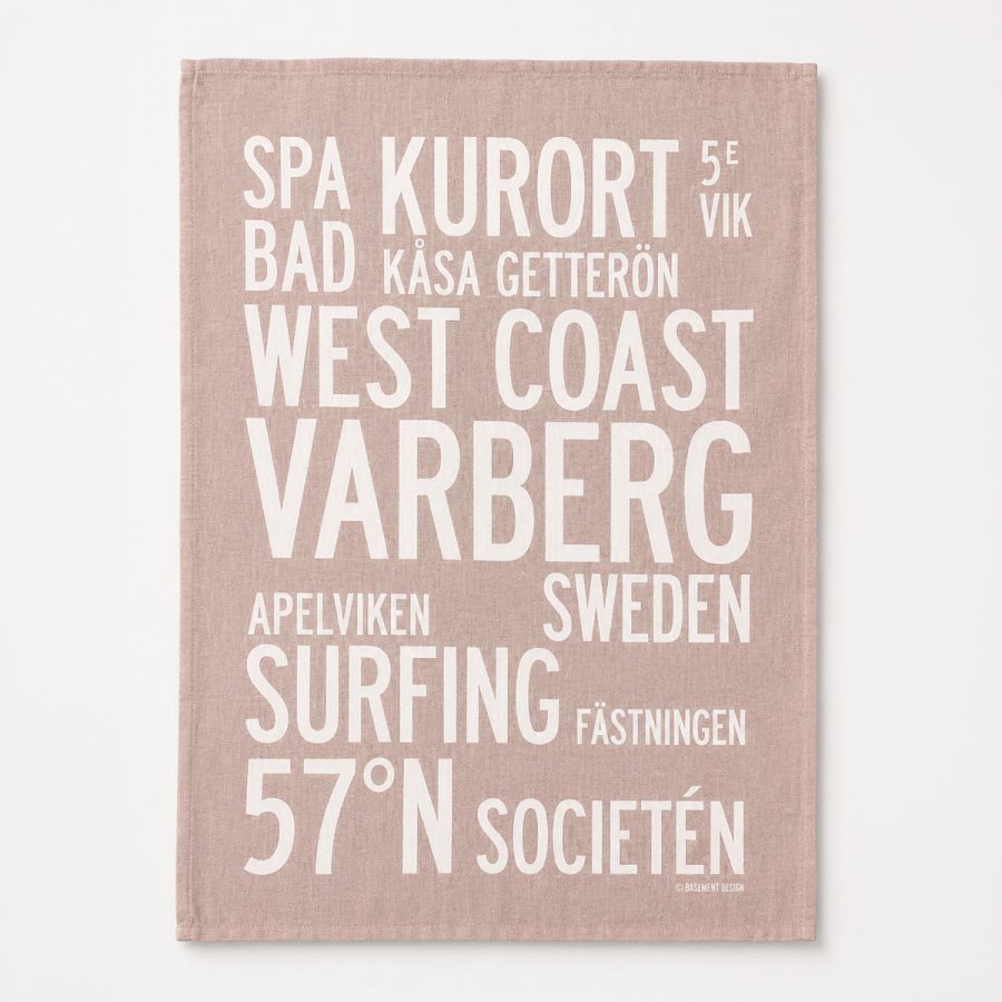 Basement Design - Kökshandduk Varberg Rosa