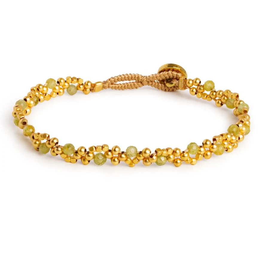IBU Jewels - Armband Joanie Stones Peridot PE07-39