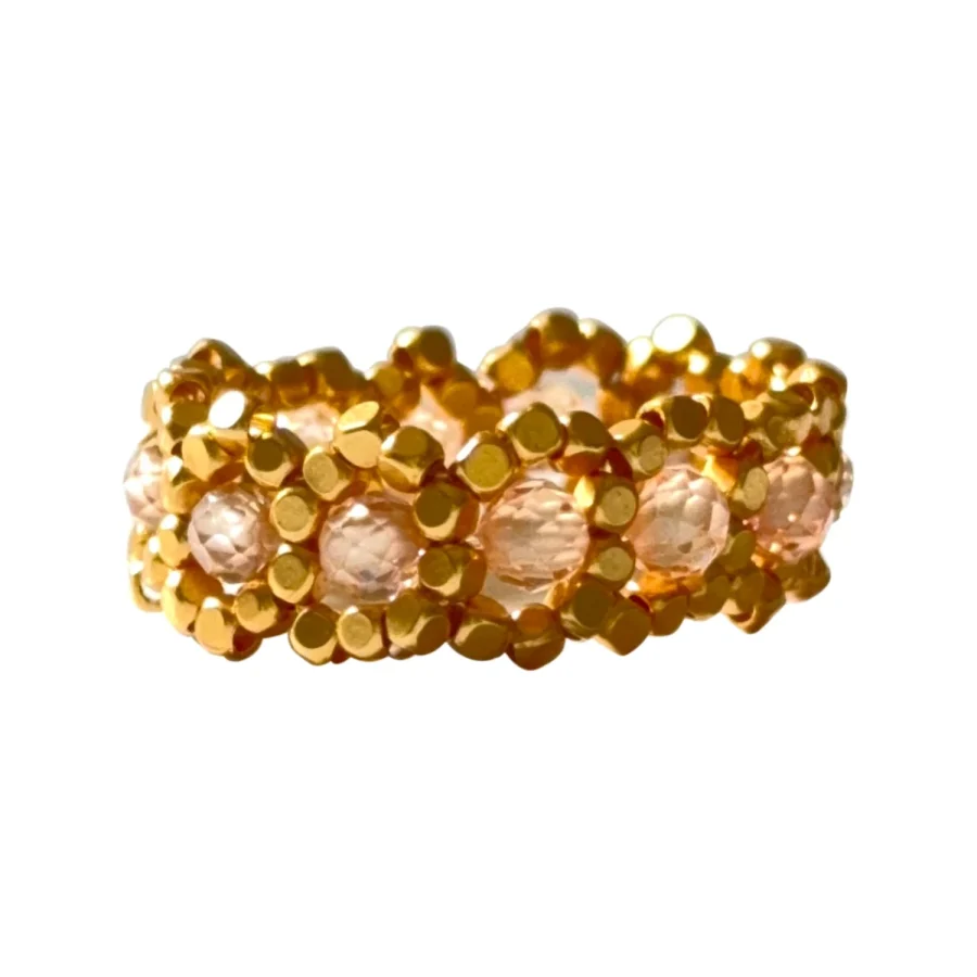 IBU Jewels - Ring Princess Champagne Quartz RY24