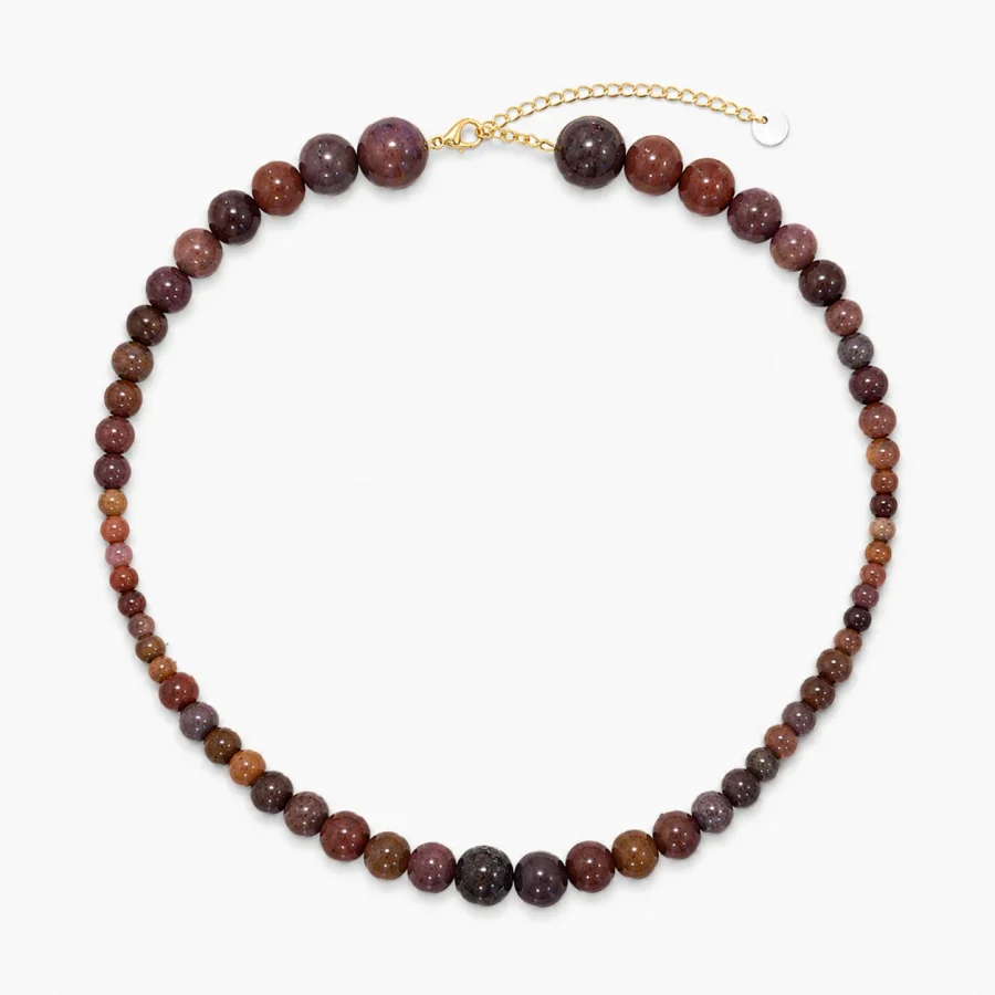 Soï - Halsband Vera Strength, Purple Brown Aventurine