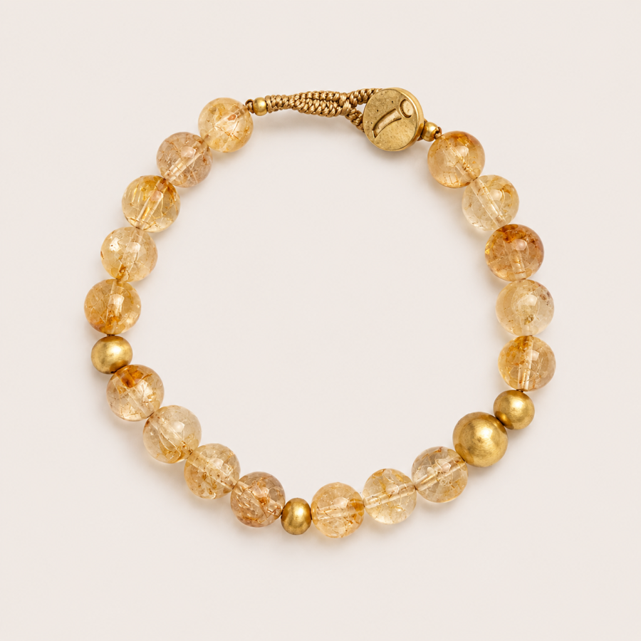 IBU Jewels - Armband Big Bo Citrine BOB38