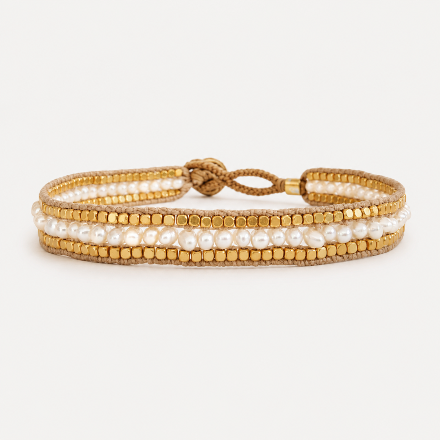 IBU Jewels - Armband Cap Jolie Pearl AM05