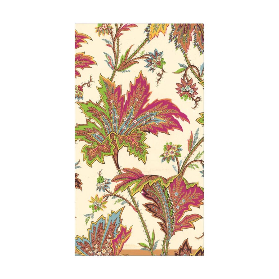 Caspari - Paisley Leaves Ivory, 33 x 40 cm