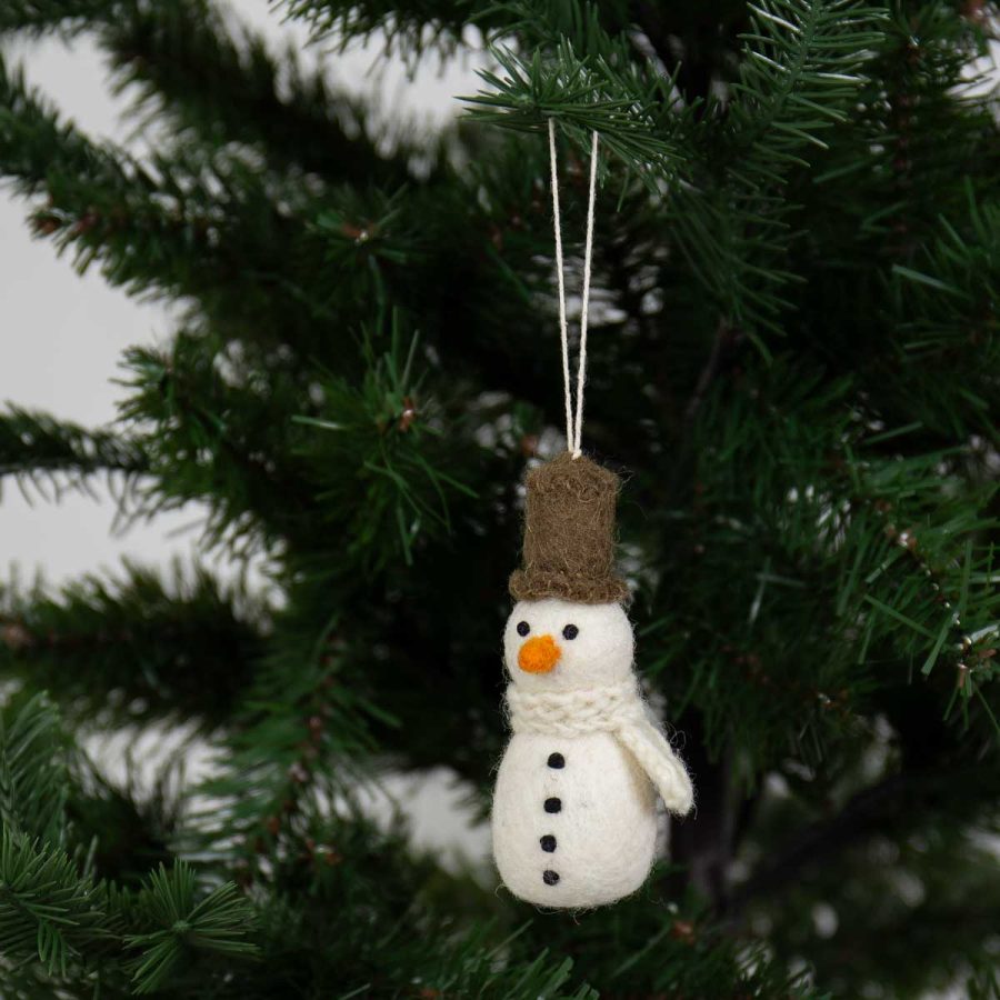 World of Craft - Julhänge Snowman With Topper