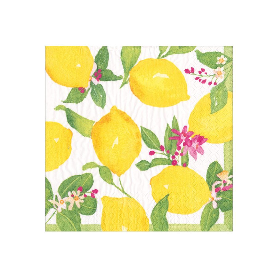Caspari - Limoncello, 33 x 33 cm