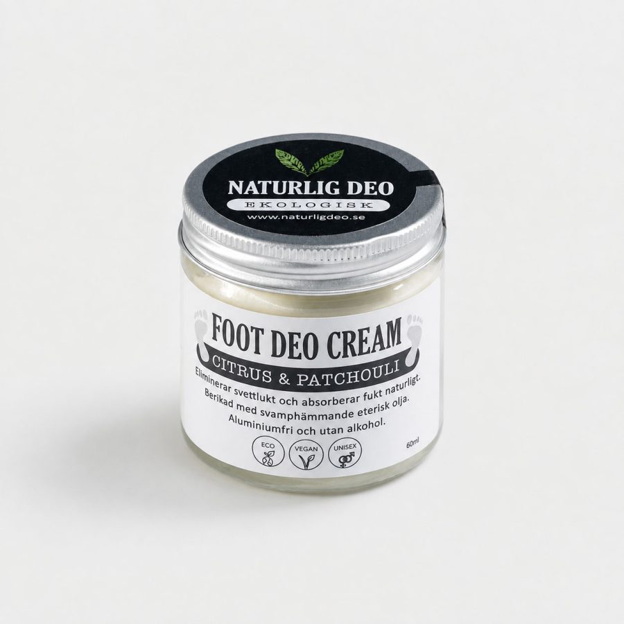 Naturlig Deo - Ekologisk FOOT DEO Cream Citrus & Patchouli 60ml