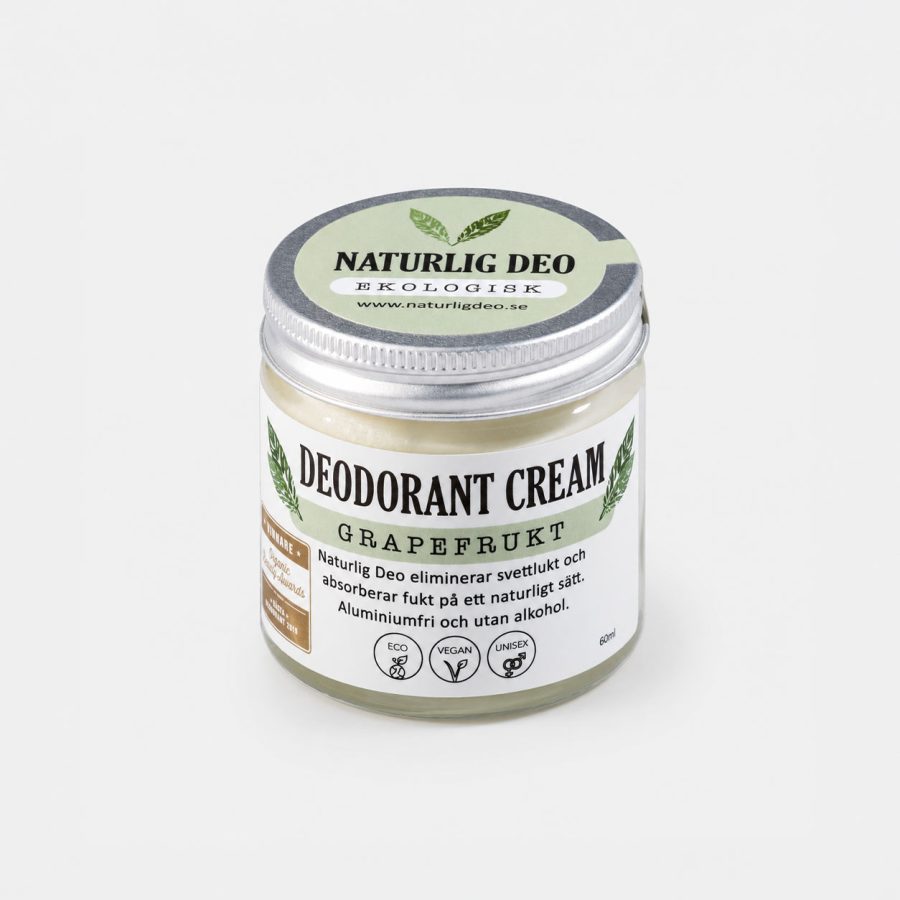 Naturlig Deo - Ekologisk deodorant cream Grapefrukt 60ml