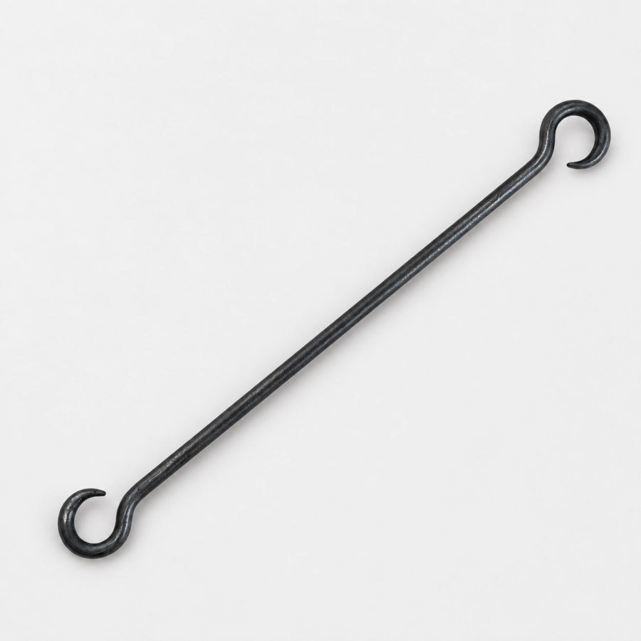 Rundjärnskrok/Länk Oljebränt 33 cm